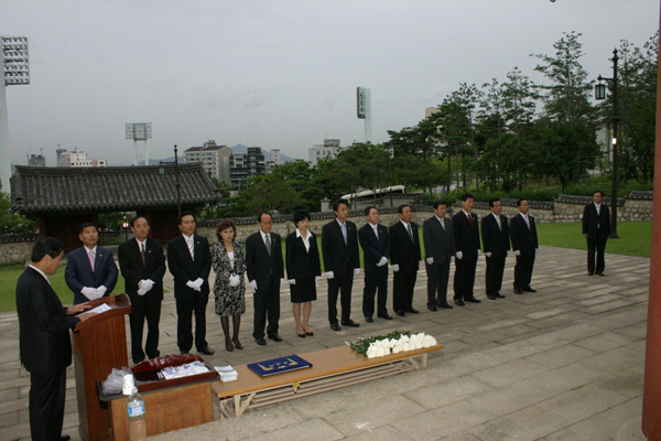 효창원 의열사 추모식 참석