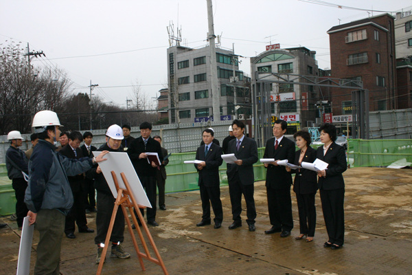 노인전문요양원(효창동소재) 공사현장 방문