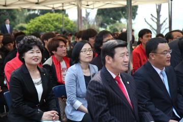 오산중고등학교 축구부 기숙사 및 인조잔디구장 준공식 참석