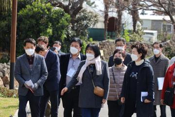 용산구의회 복지도시위원회 용산 제주야영장 부지 및 제주유스호스텔 현장 방문