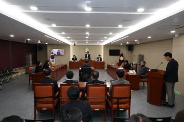 용산구의회, 제302회 제2차 정례회 행정사무감사 행정건설위원회 강평 및 종료선언