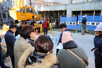 용산구의회, 제302회 제2차 정례회 행정사무감사 현지확인(해방촌주차장건립현장·공영주차장관제센터) 행정건설위원회