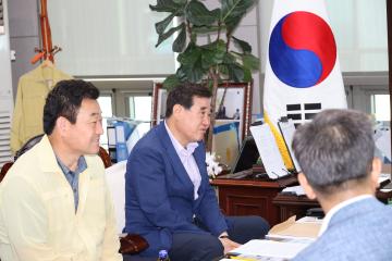 용산세무서장 구의회 방문